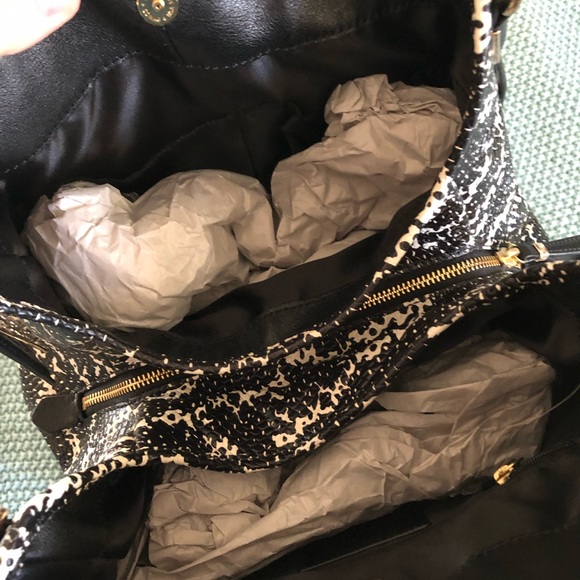 Coach black Python phoebe handbag - Picture 5 of 7